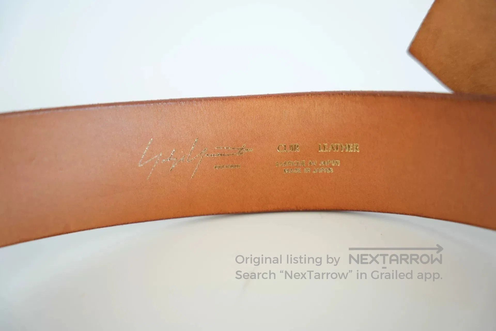 Yohji Yamamoto Yohji Yamamoto Leather Signature Belt. Size ONE SIZE - 5 Thumbnail