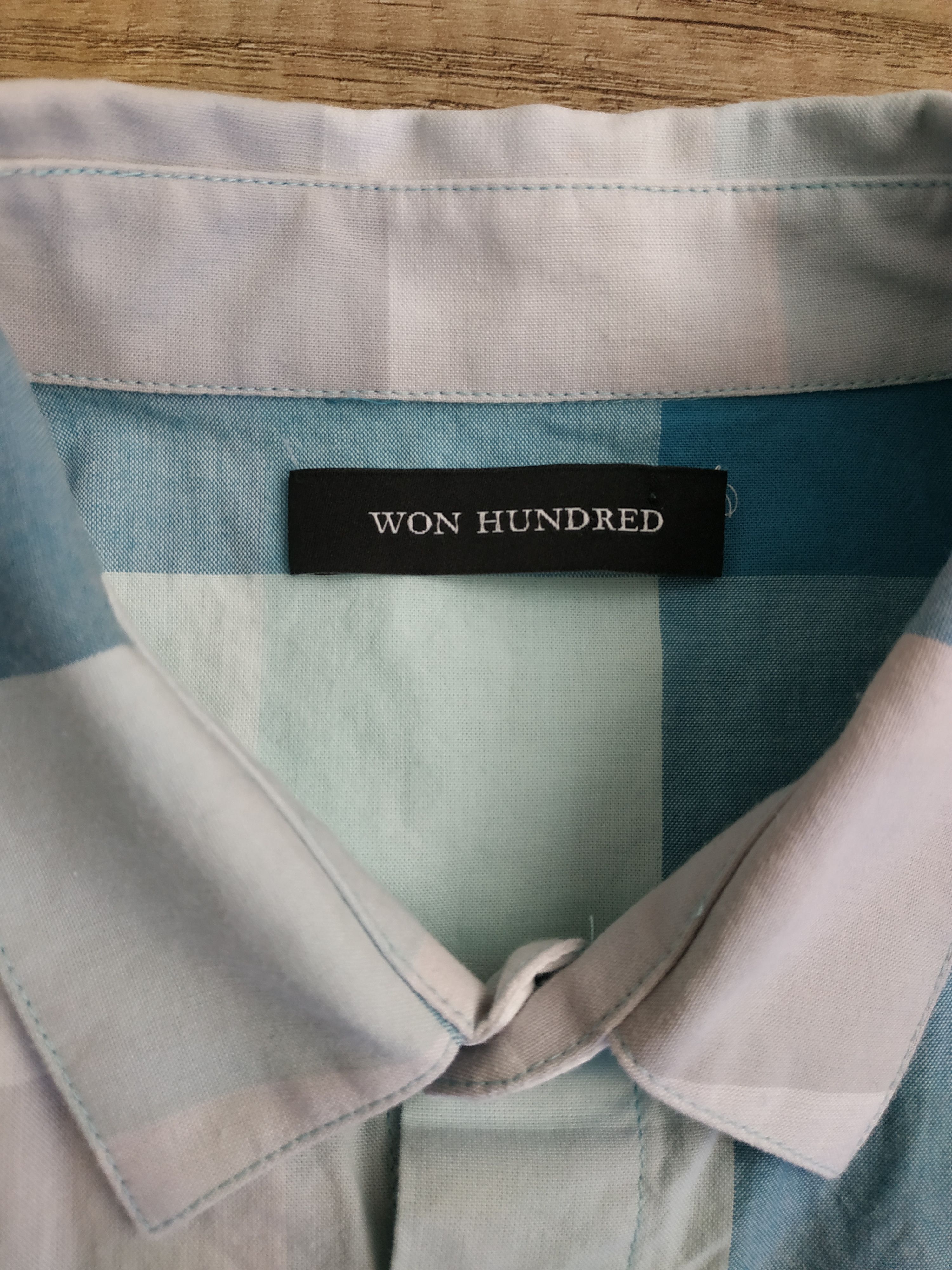 Won Hundred Won Hundred Men's Checkered Button Up Shirt, s. SMALL Size US S / EU 44-46 / 1 - 9 Thumbnail