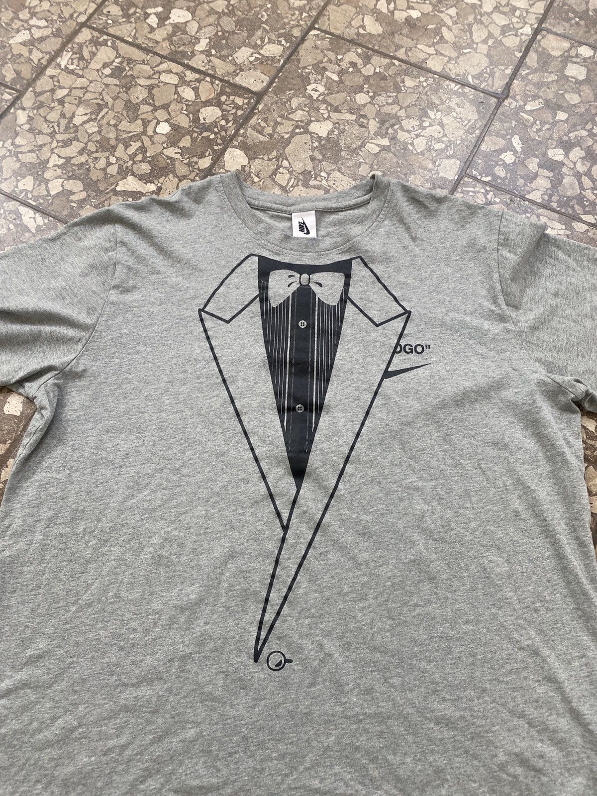 Nike × Off-White × Virgil Abloh Off White x Nike Virgil Tuxedo T shirt Size US XXL / EU 58 / 5 - 5 Thumbnail