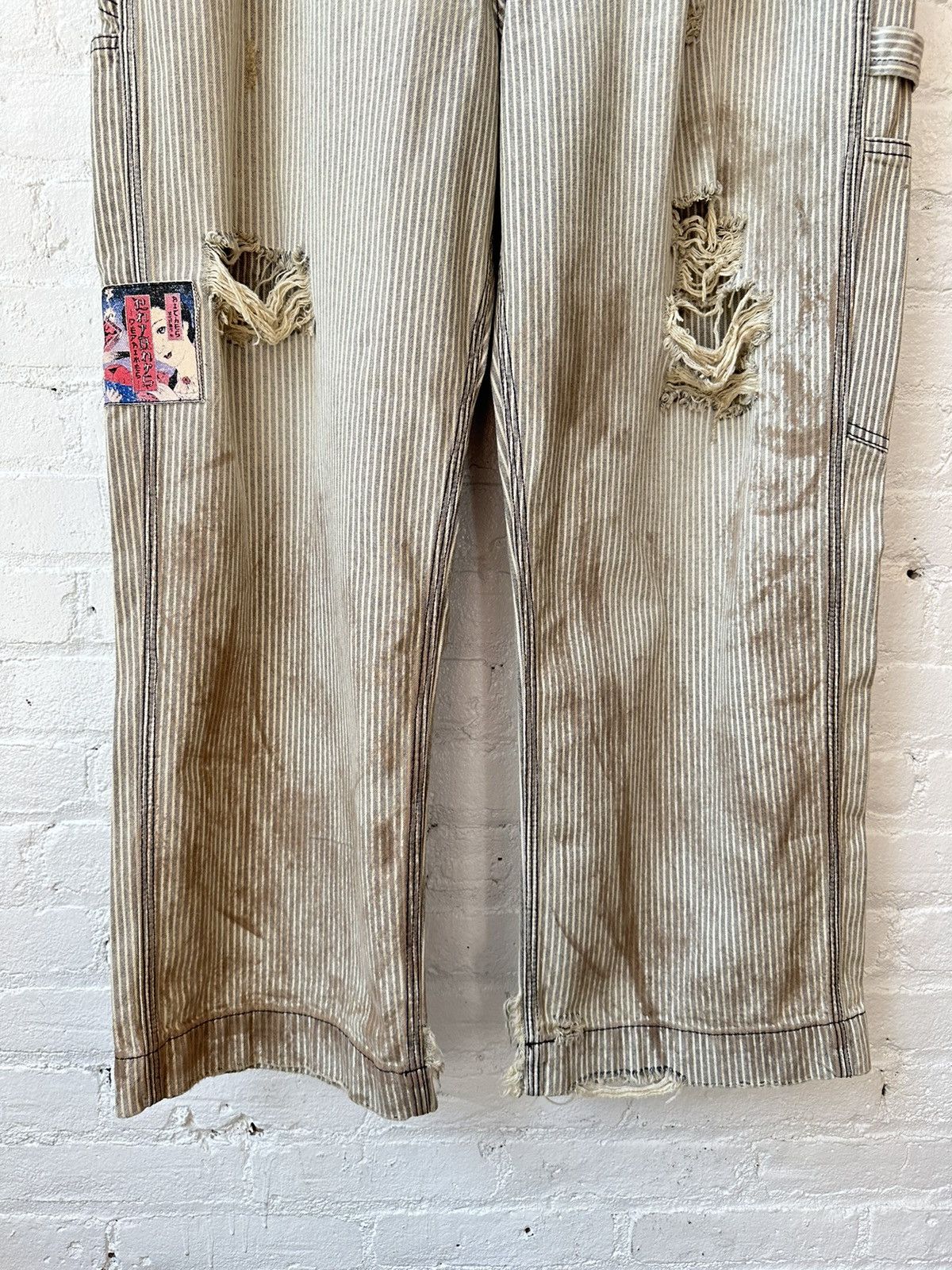 Enfants Riches Deprimes ERD PIN STRIPE THRASHED FW24 PANTS 38 XXXL Size US 38 / EU 54 - 3 Thumbnail