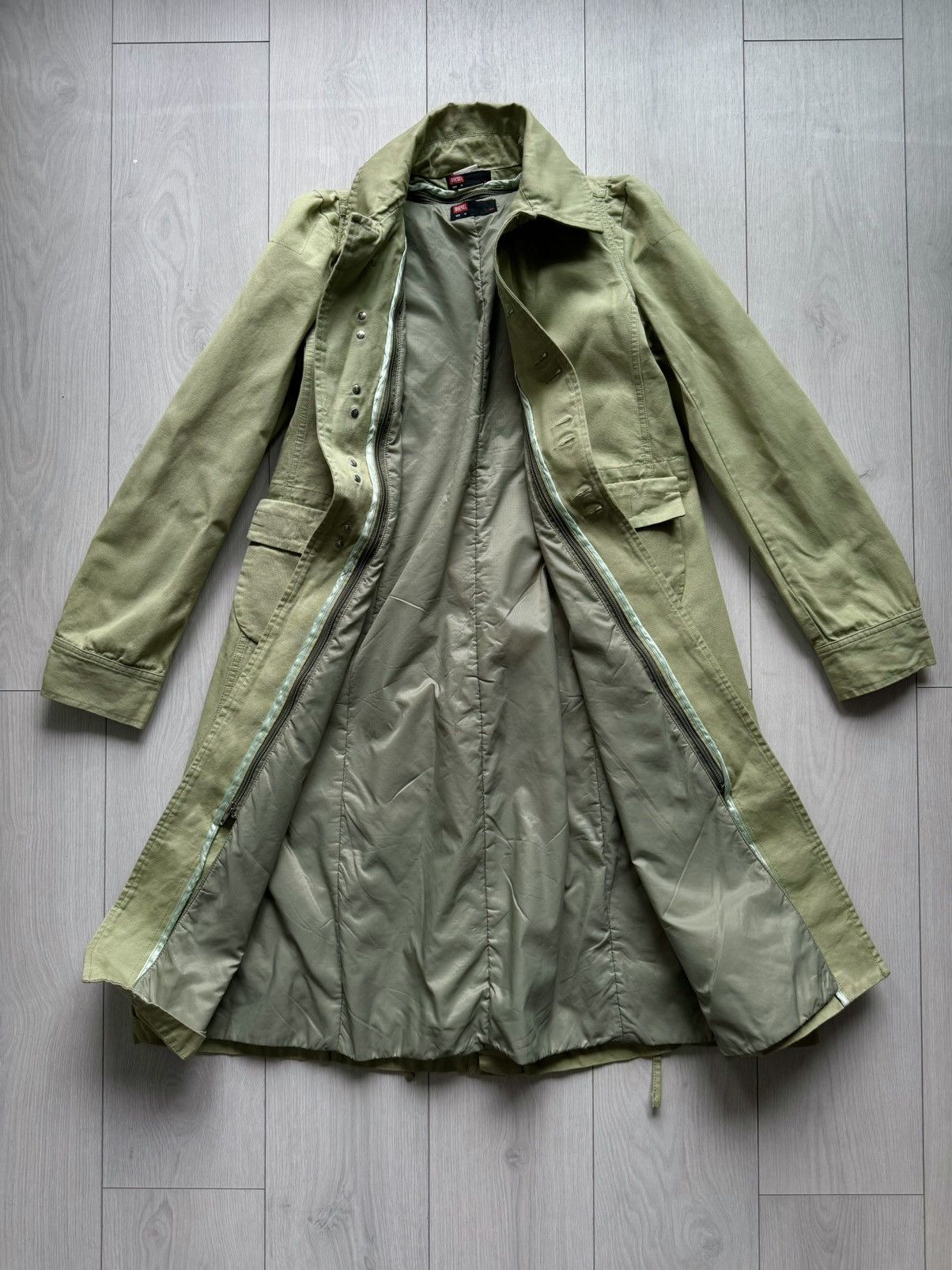 Diesel Vintage Diesel Coat Womens Canvas Trench archive avant garde Size M / US 6-8 / IT 42-44 - 6 Thumbnail