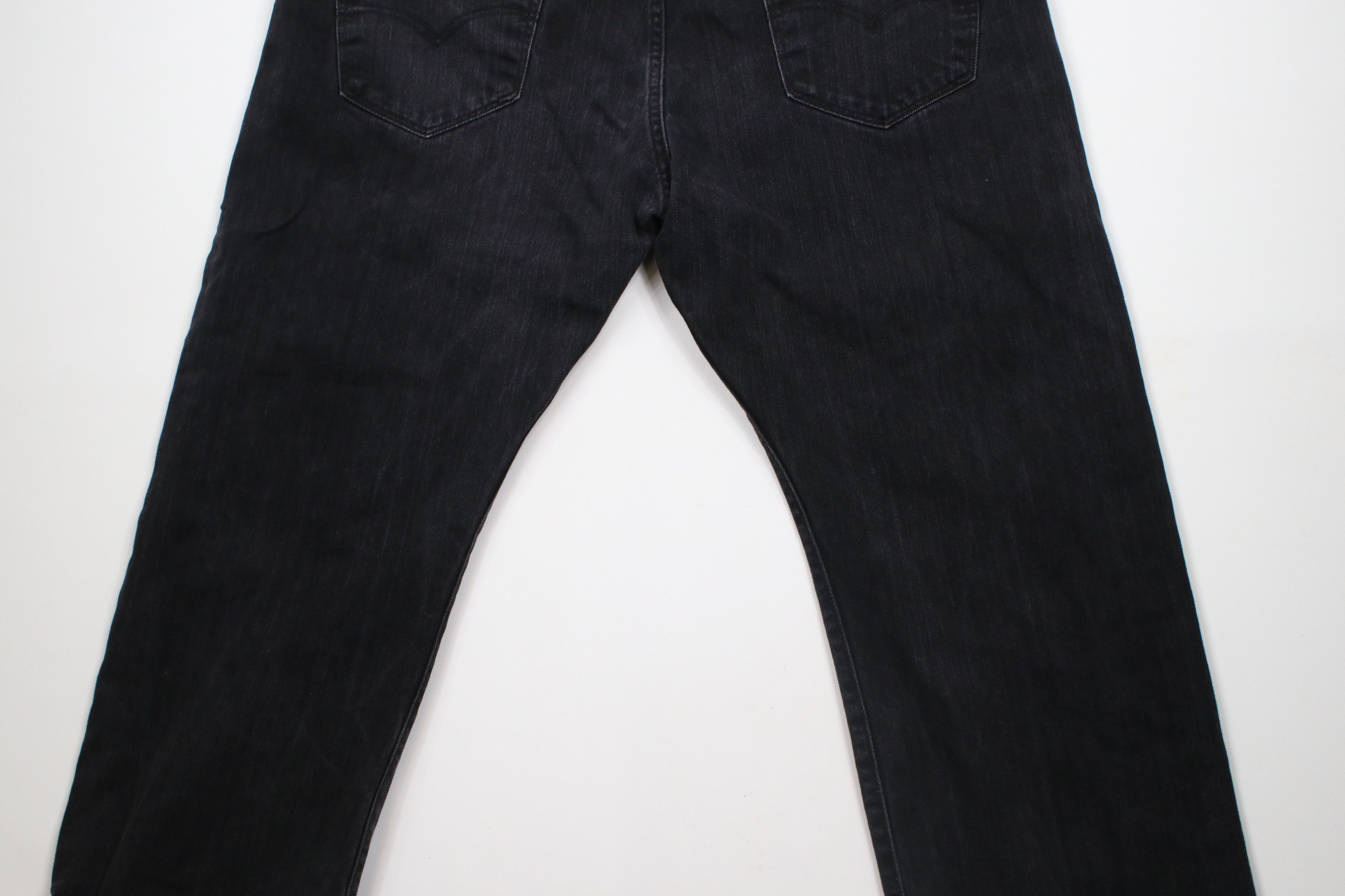Levi's × Vintage Vintage Y2K Levis 501xx Fly Original Fit Denim Jeans Black Size US 44 / EU 60 - 12 Thumbnail