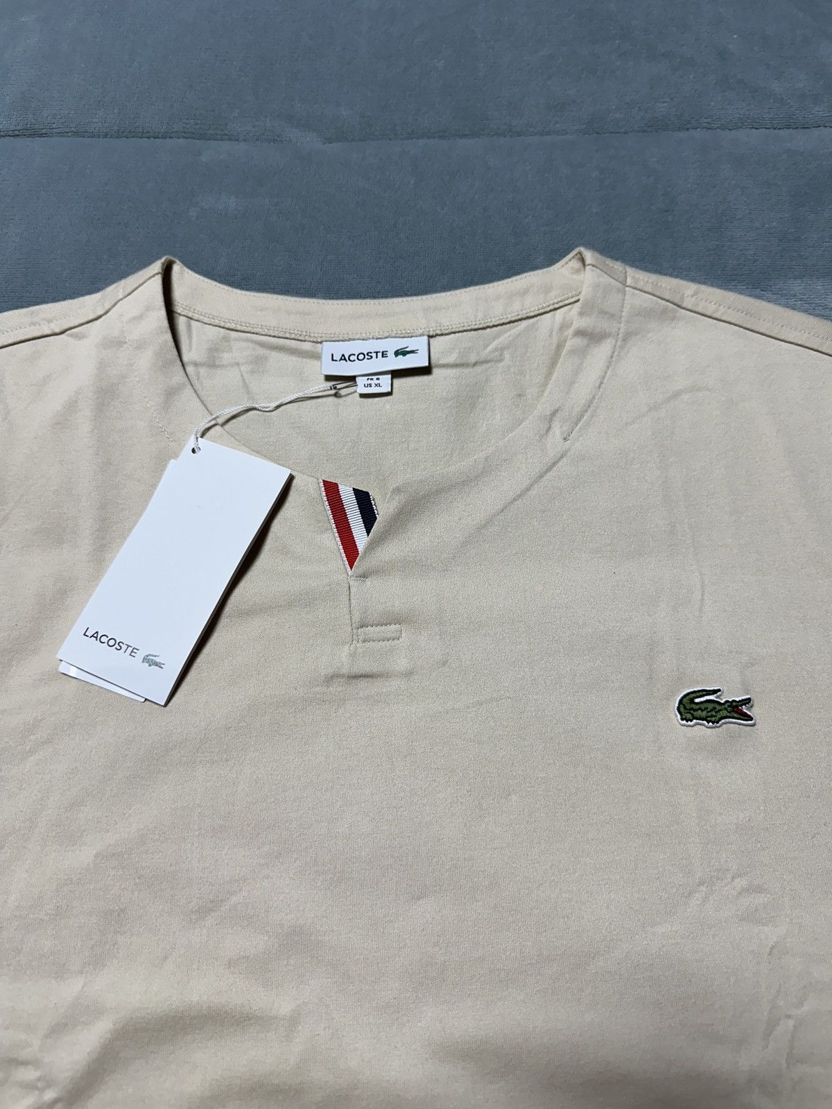 Lacoste HOT SALE LACOSTE® Crew Neck Pima Cotton T-Shirt Sz XL Size US XL / EU 56 / 4 - 2 Thumbnail