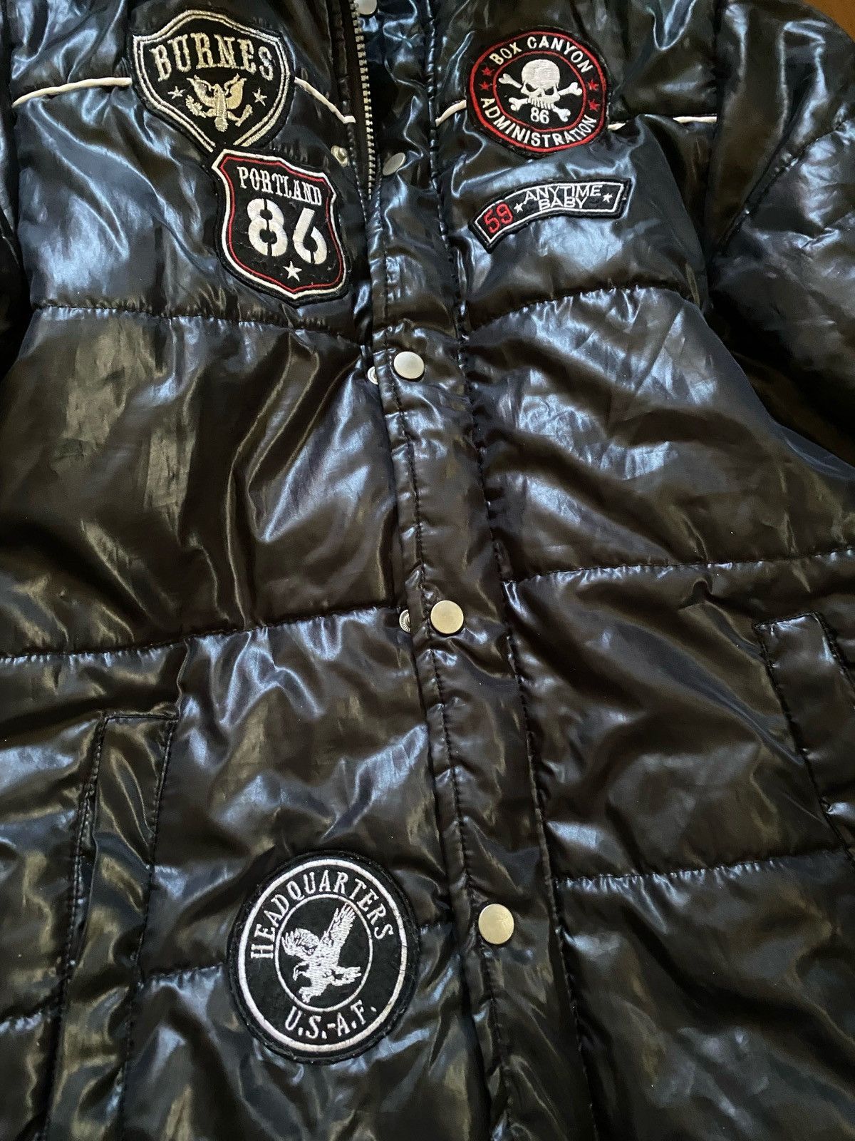 If Six Was Nine 2000s Japanese archive vkei patch puffer zip
