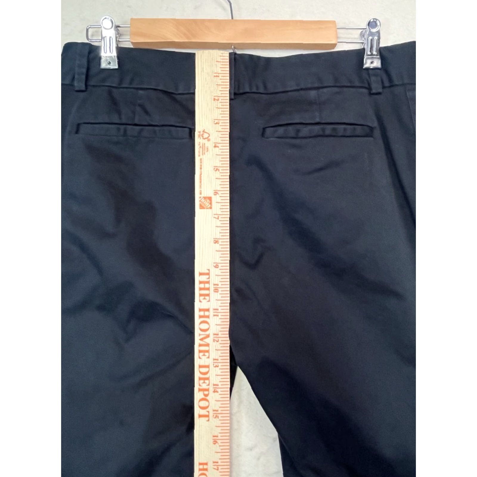 Banana Republic Banana Republic Women Pants Trousers Black Nylon Blend Straight Wide Leg Size 8 Size 30" / US 8 / IT 44 - 3 Thumbnail