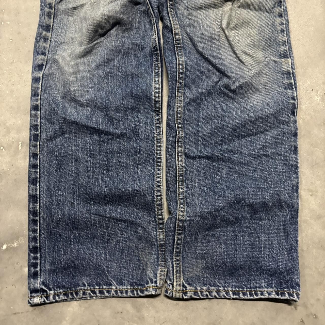 Japanese Brand × Vintage Crazy Vintage Y2K/2000s Grunge Faded Wash Distressed Denim Jeans! Size US 30 / EU 46 - 6 Thumbnail