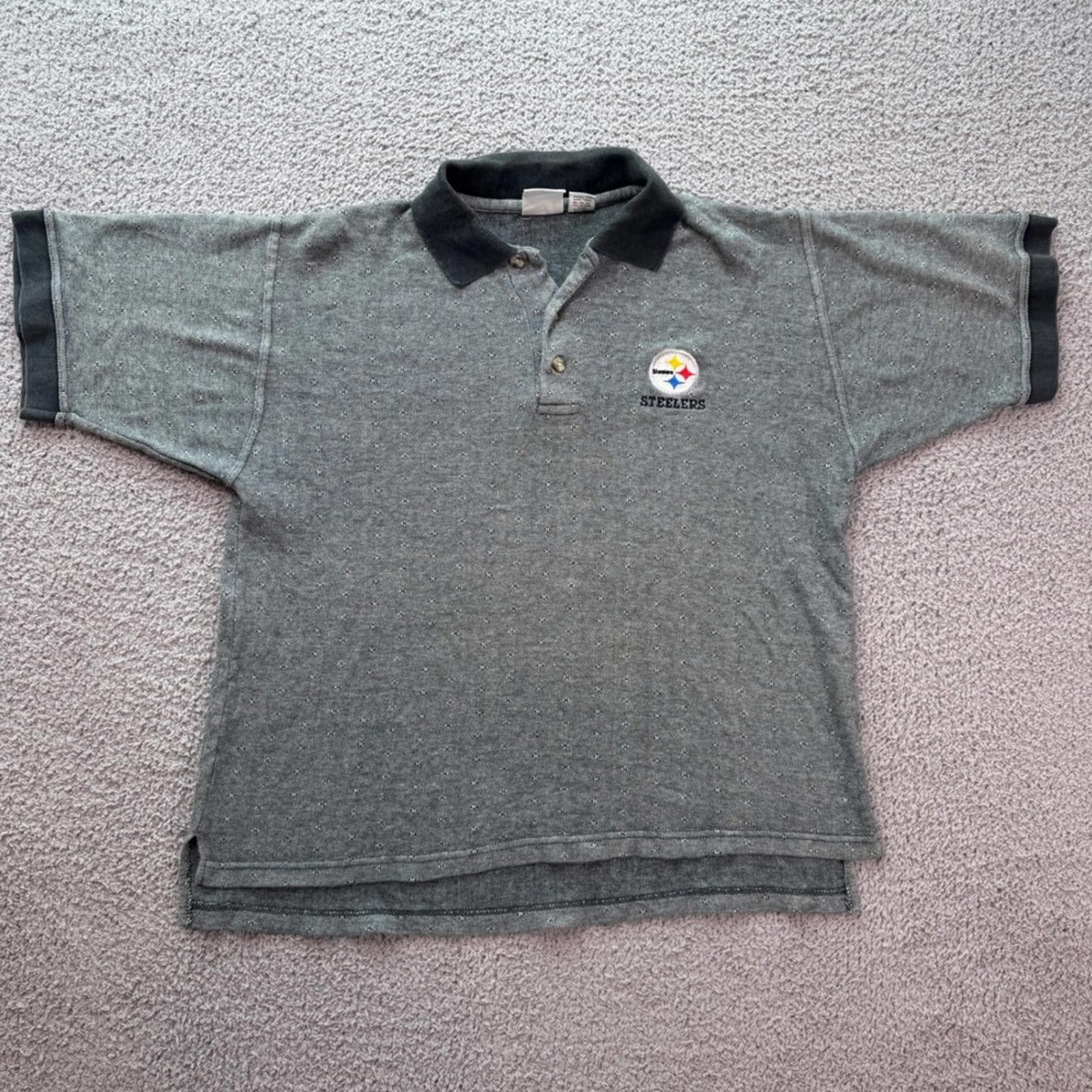 Other Pittsburgh Steelers Polo Shirt Mens M Grey NFL Football Size US M / EU 48-50 / 2 - 1 Thumbnail