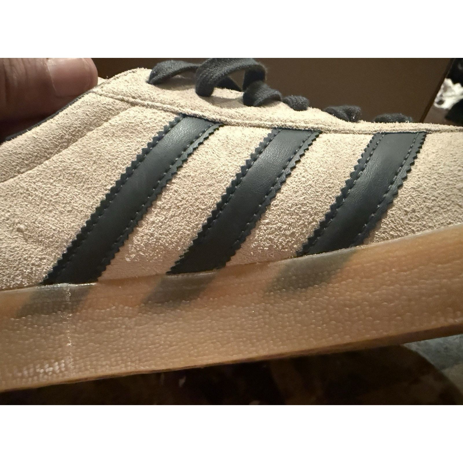 Adidas Adidas Gazelle Men's Shoes Size 12 IG6199 Taupe Night Indigo Size US 12 / EU 45 - 3 Thumbnail