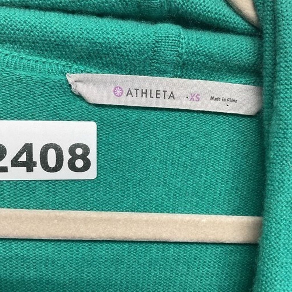 Athleta Athleta Cashmere Emerald OpenFront Cardigan Sweater Women XS Size XS / US 0-2 / IT 36-38 - 2 Thumbnail