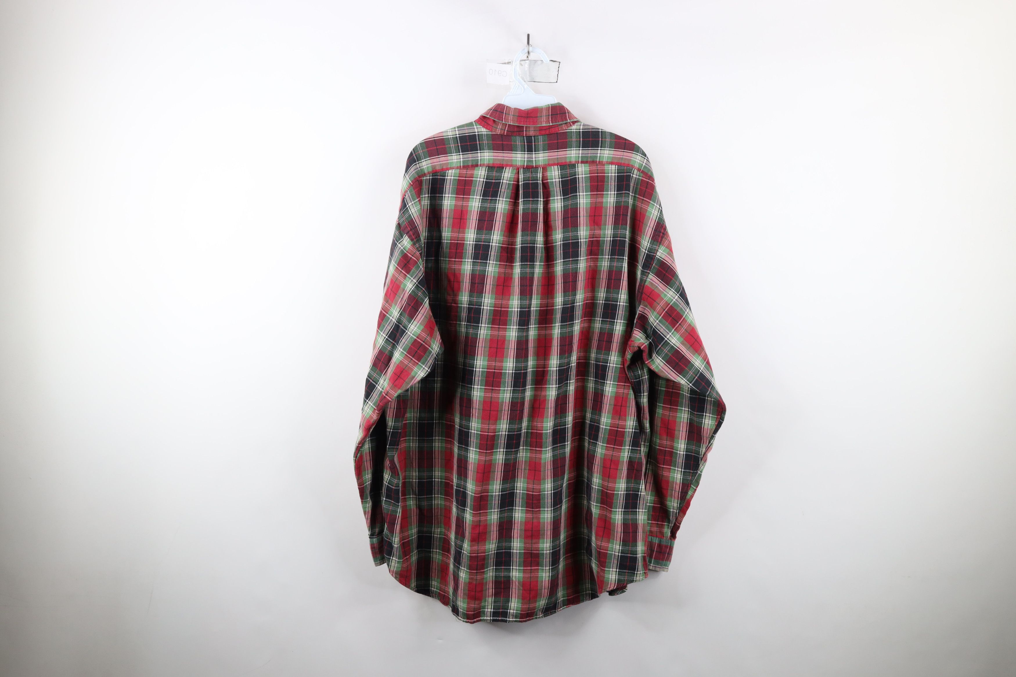 Ralph Lauren × Vintage Vintage 90s Ralph Lauren Collared Flannel Button Down Shirt Size US XL / EU 56 / 4 - 9 Thumbnail