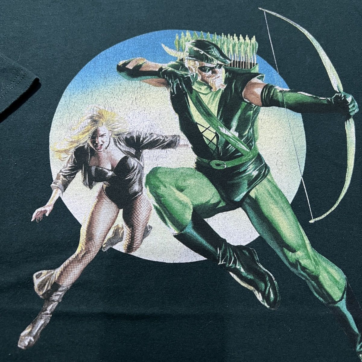 DC Comics Vintage Y2K Green Arrow and Black Canary Tee 2XL Oversized Size US XXL / EU 58 / 5 - 3 Thumbnail