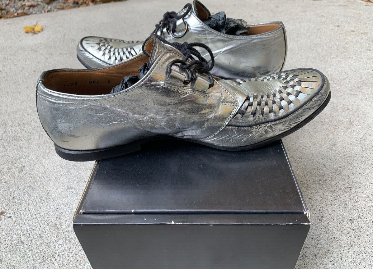 Number (N)ine Number (N)ine SS04 Silver Derby Shoes Size US 9 / EU 42 - 3 Thumbnail