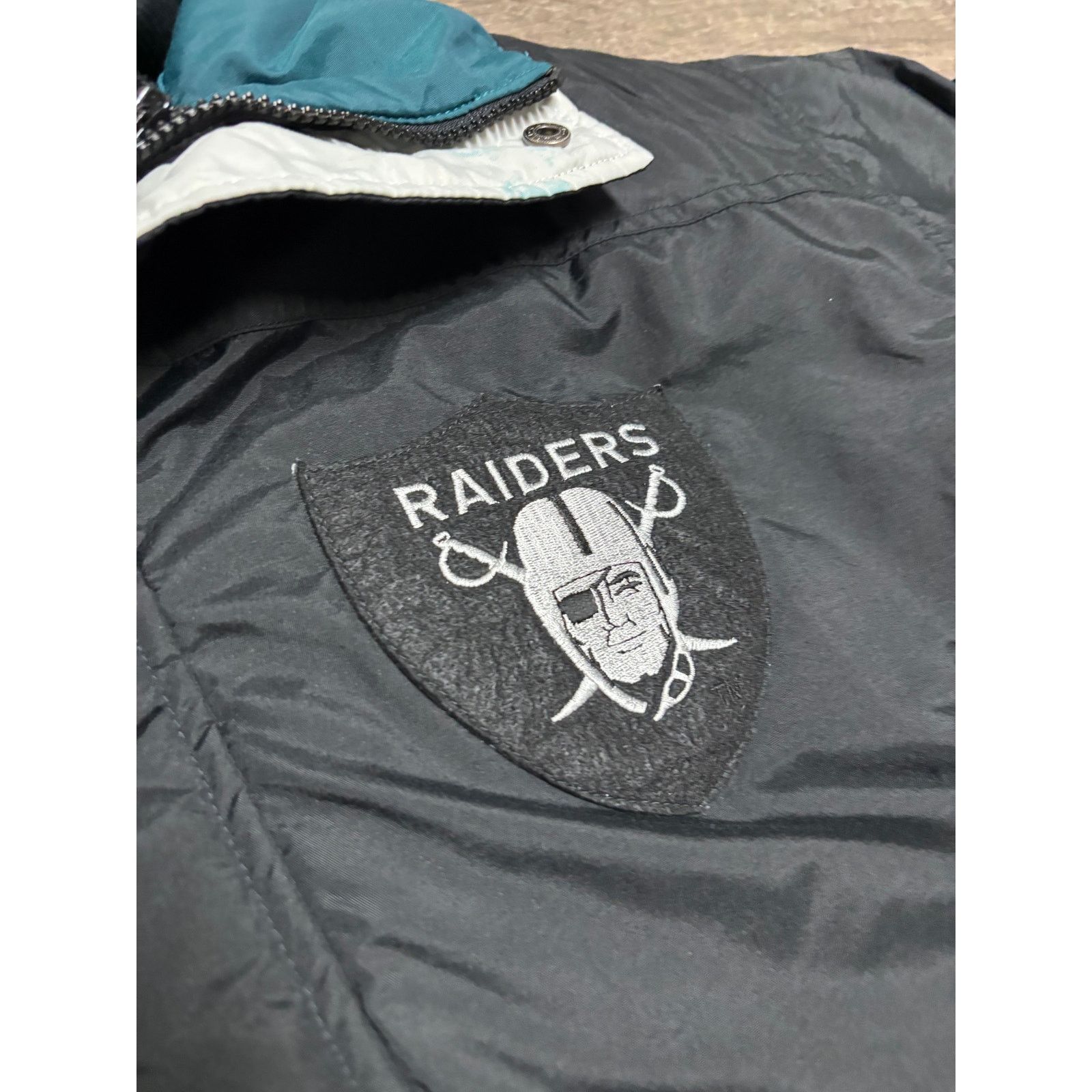 Columbia × NFL × Vintage VTG Columbia Oakland Raiders Jacket L NFL Coach Club Black Size US L / EU 52-54 / 3 - 2 Thumbnail