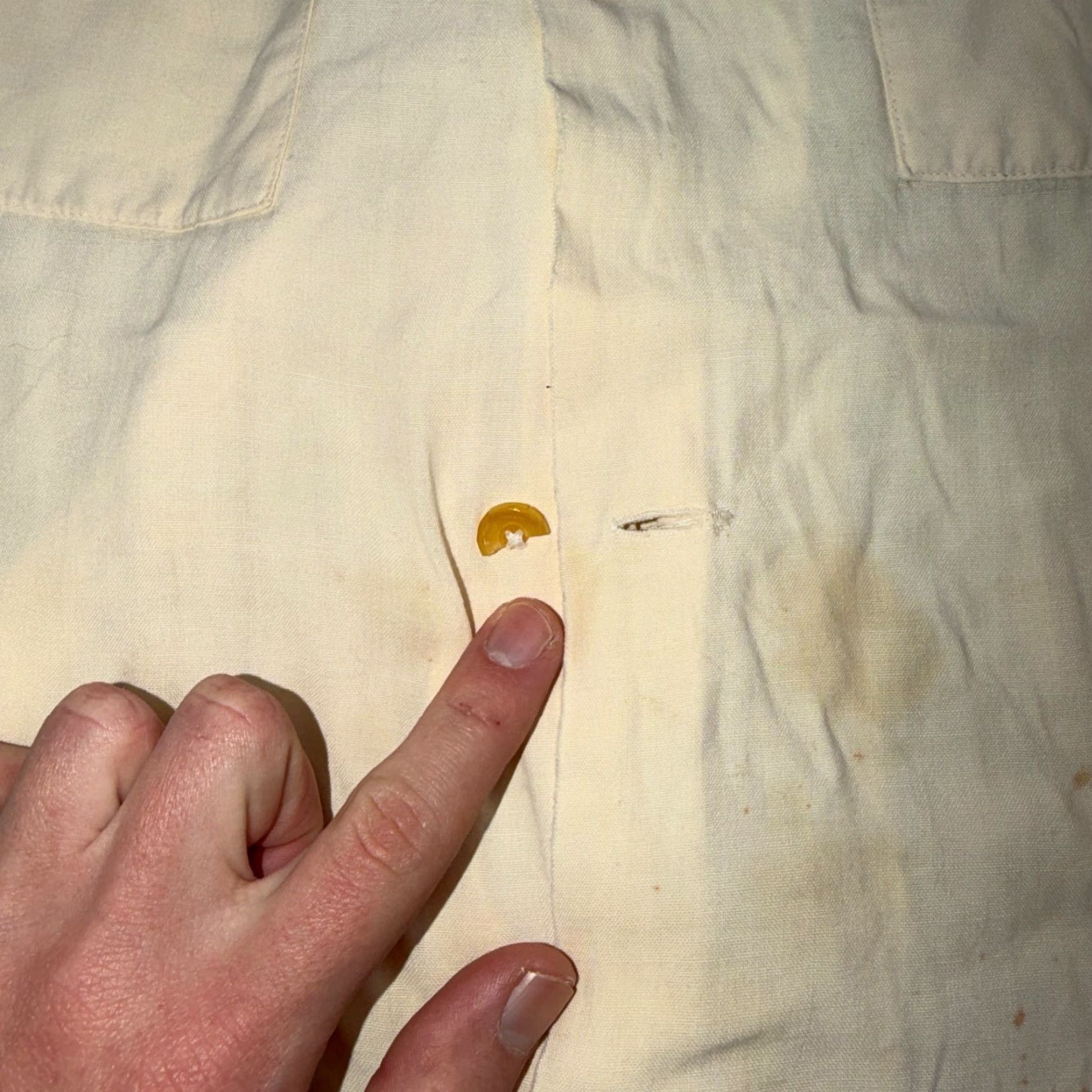 Nat Nast VTG Nat Nast Shirt 1950s Button-Up Short Sleeve Collared Silk Cotton Gabardine Rayon Yellow Mens M Retro 50s Rockabilly Embroidered Pleated Rare Size US M / EU 48-50 / 2 - 3 Thumbnail