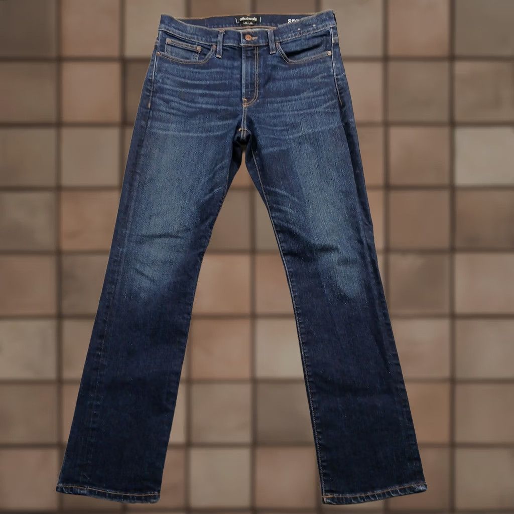 Madewell Madewell Jeans Straight Leg Men W33 L32 Dark Indigo EUC Size US 33 - 1 Thumbnail