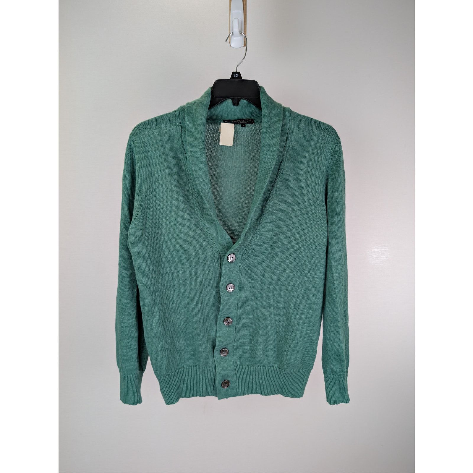 Paul Stuart o1rshd1 CC20 Cardigan Sweater in Green Size US S / EU 44-46 / 1 - 1 Thumbnail