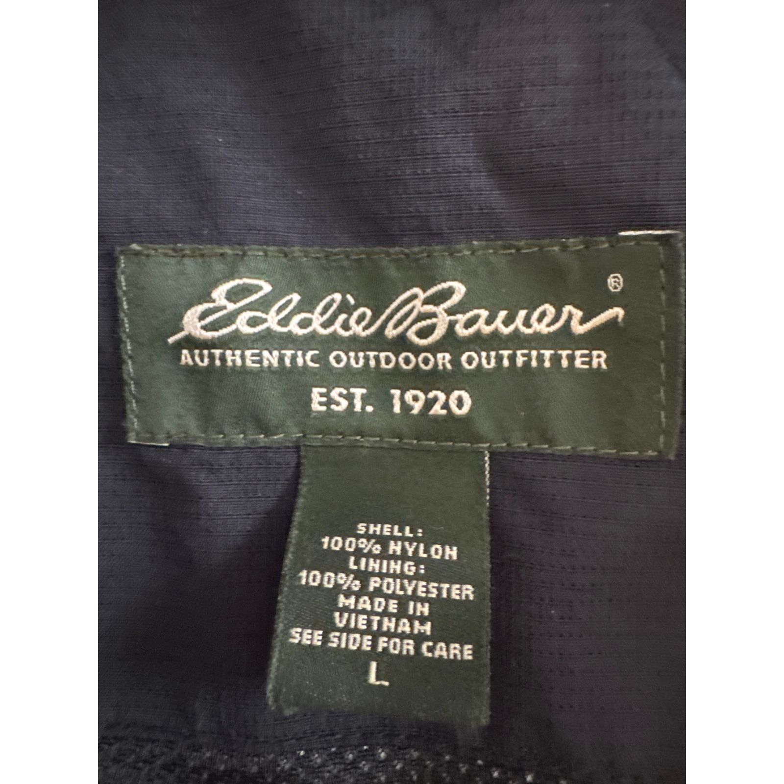Eddie Bauer Eddie Bauer Men’s Rain Jacket Hooded Nylon Black Large Size US L / EU 52-54 / 3 - 5 Thumbnail