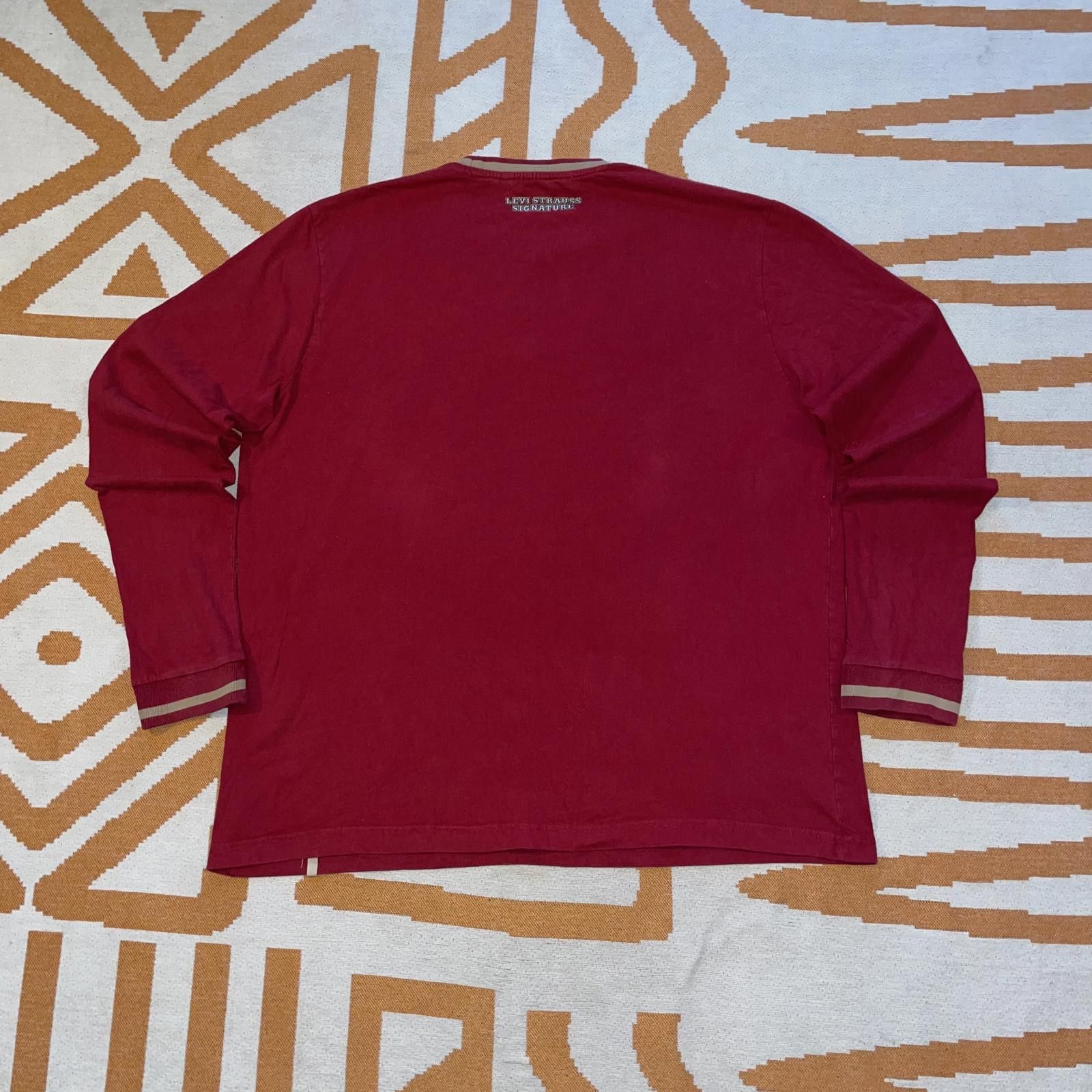 Designer Levis Signature 00s Graphic Longsleeve T-Shirt XXL Size US XXL / EU 58 / 5 - 2 Thumbnail