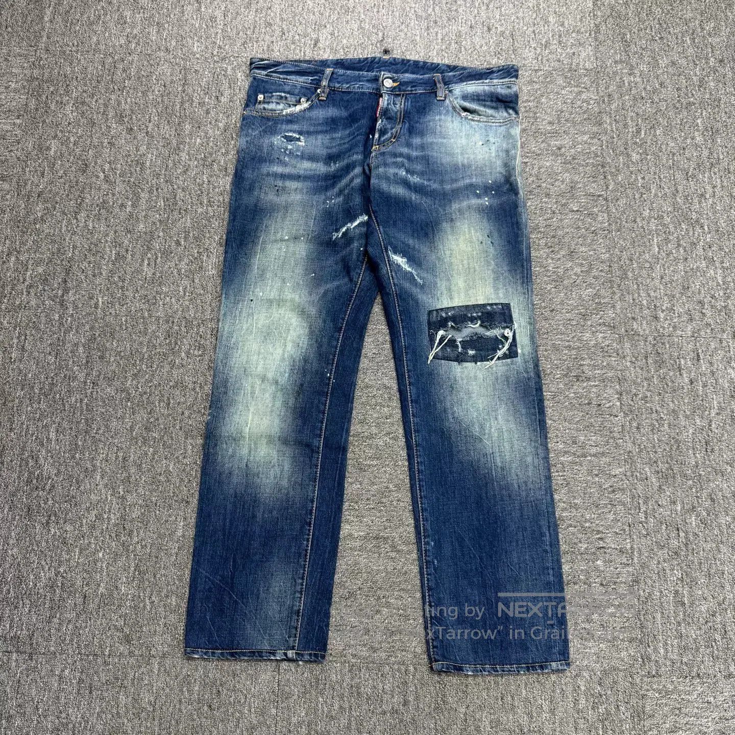Dsquared2 Dsquared2 Distressed Patch Jeans. Size US 34 / EU 50 - 1 Thumbnail