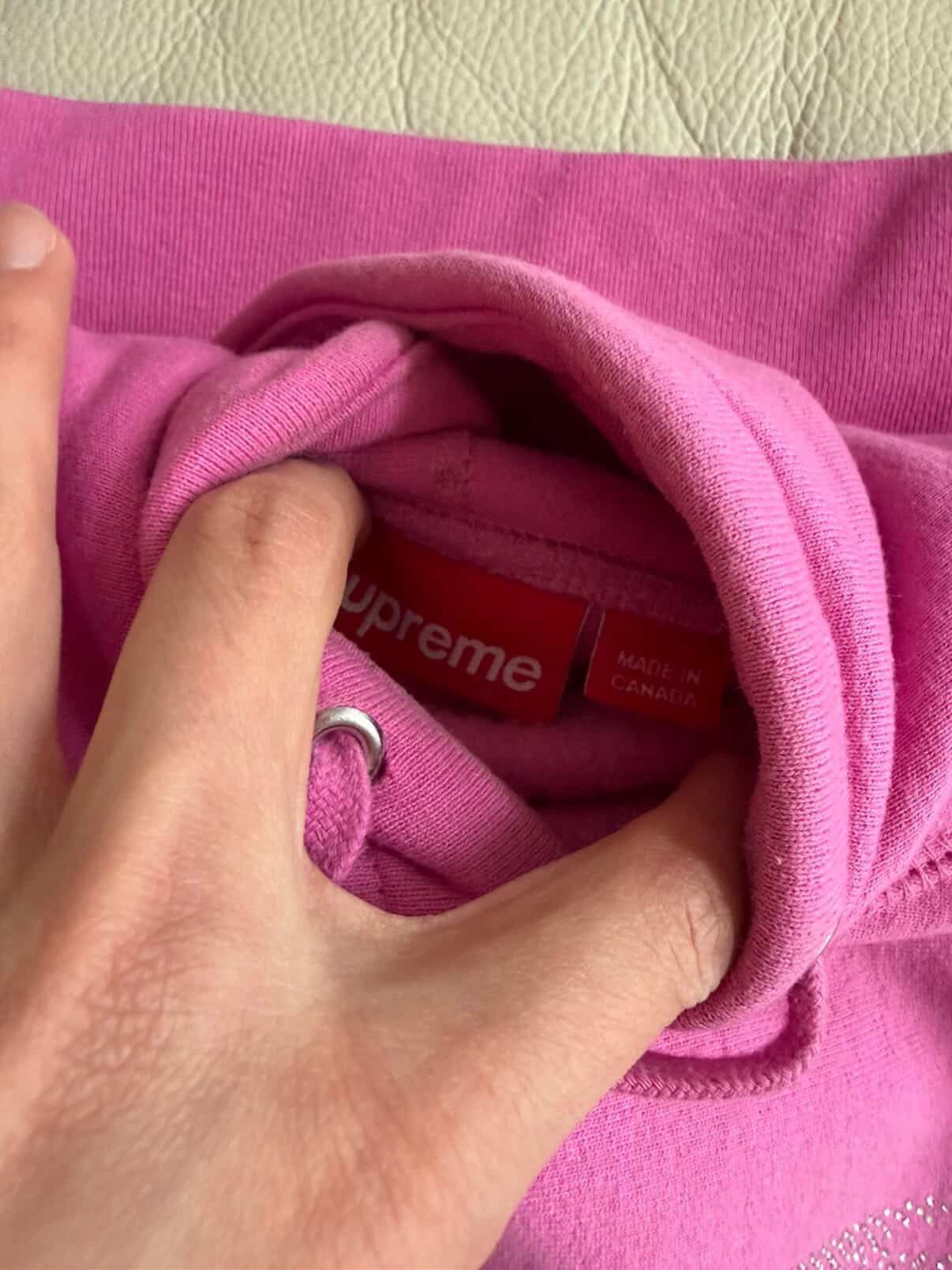 Supreme Supreme Swarovski Motion Logo Hoodie Pink Size US L / EU 52-54 / 3 - 3 Thumbnail
