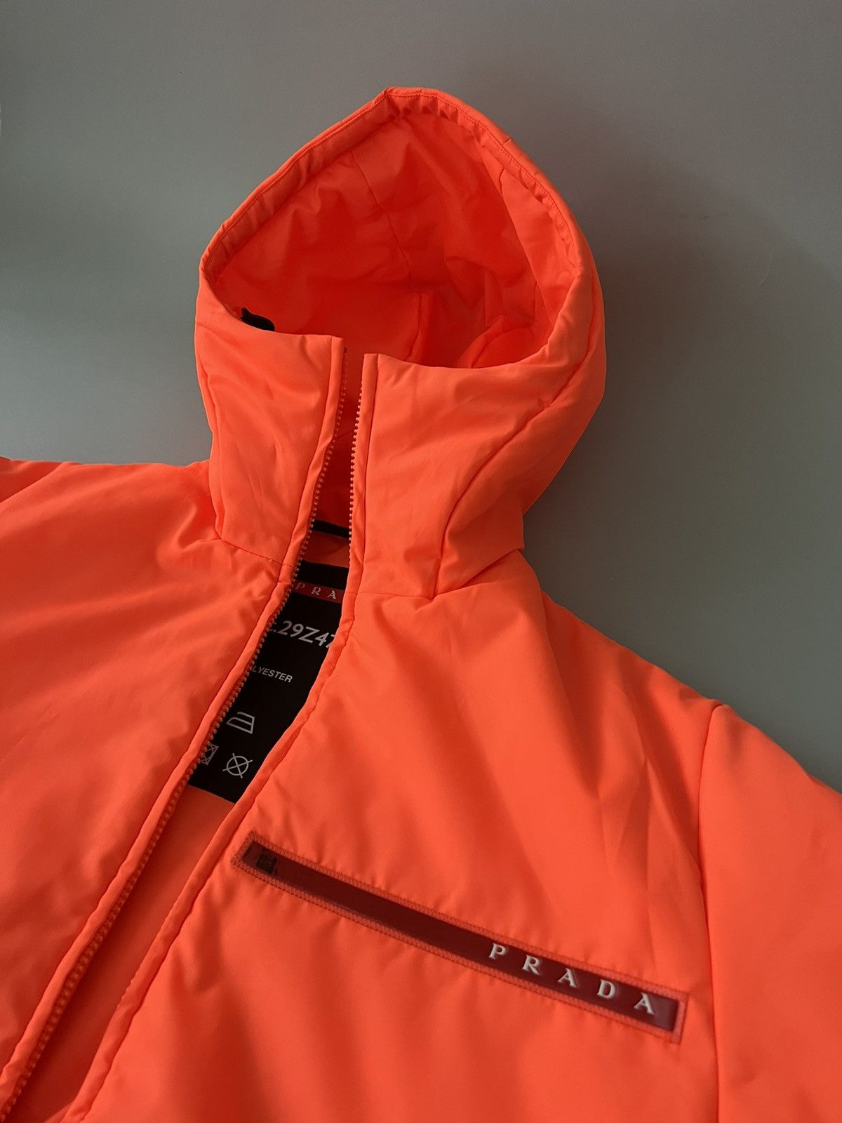 Prada Prada Linea Rossa AW18 Tech Logo Padded Jacket Size US S / EU 44-46 / 1 - 6 Thumbnail
