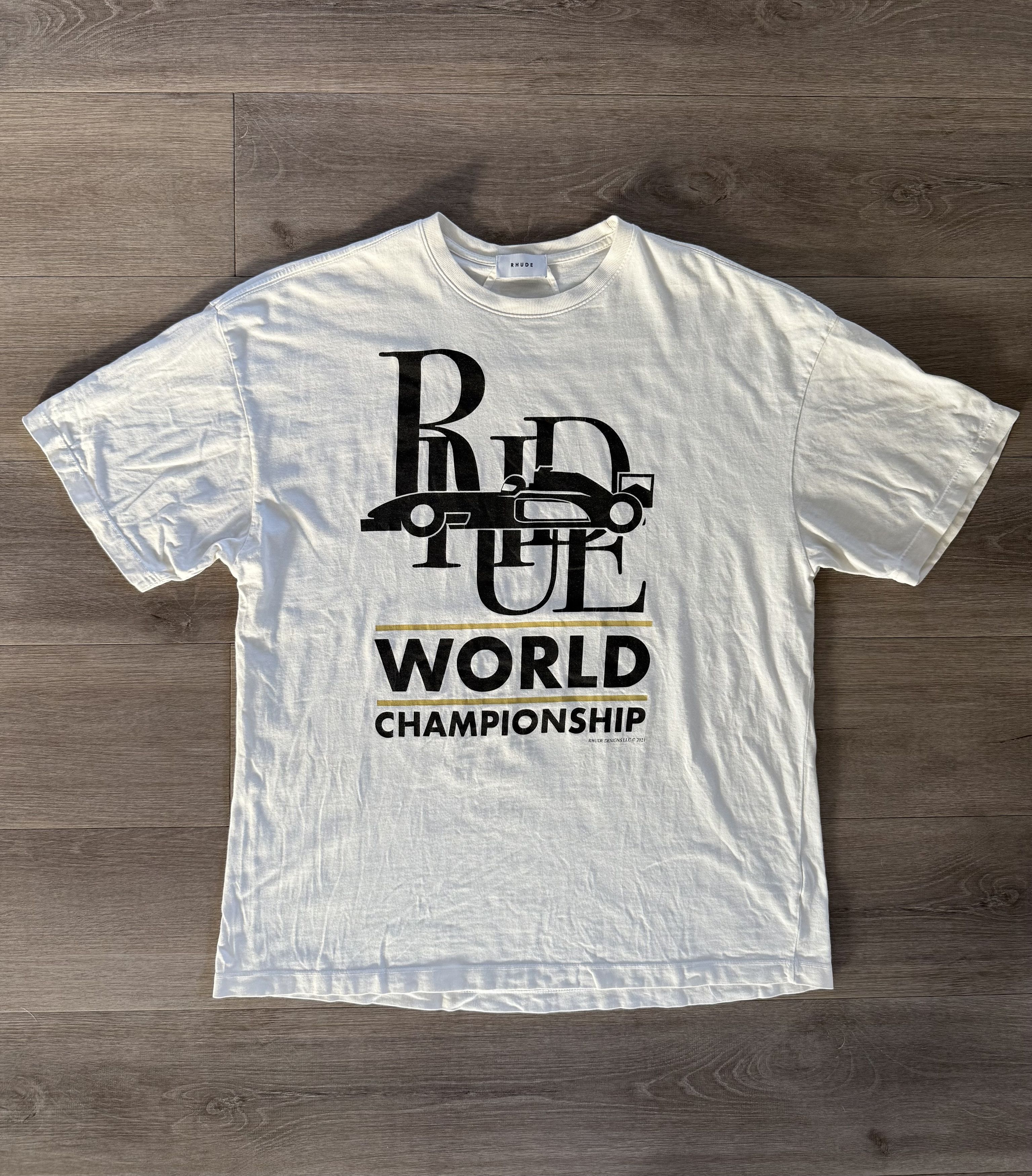 Rhude Rhude "World Championship" Tee Size US L / EU 52-54 / 3 - 1 Thumbnail