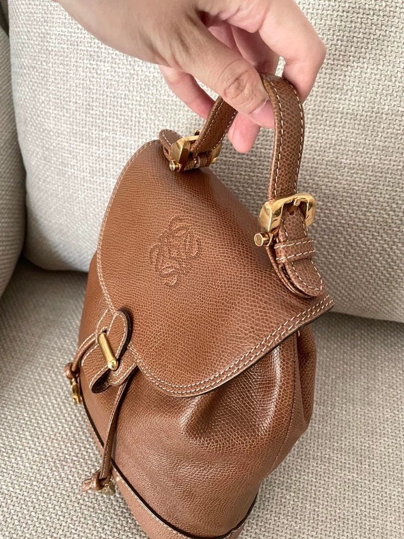 Loewe loewe Small chestnut-colored school bag 2503-Nextarrow Size ONE SIZE - 7 Thumbnail