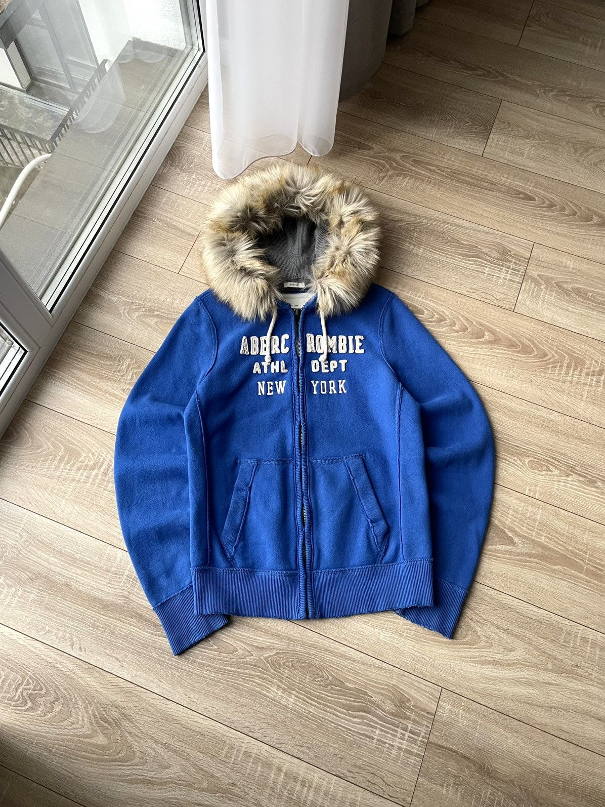 Y2K Abercrombie Fitch IfSixWasNine LGB Style Fur Zip Hoodie