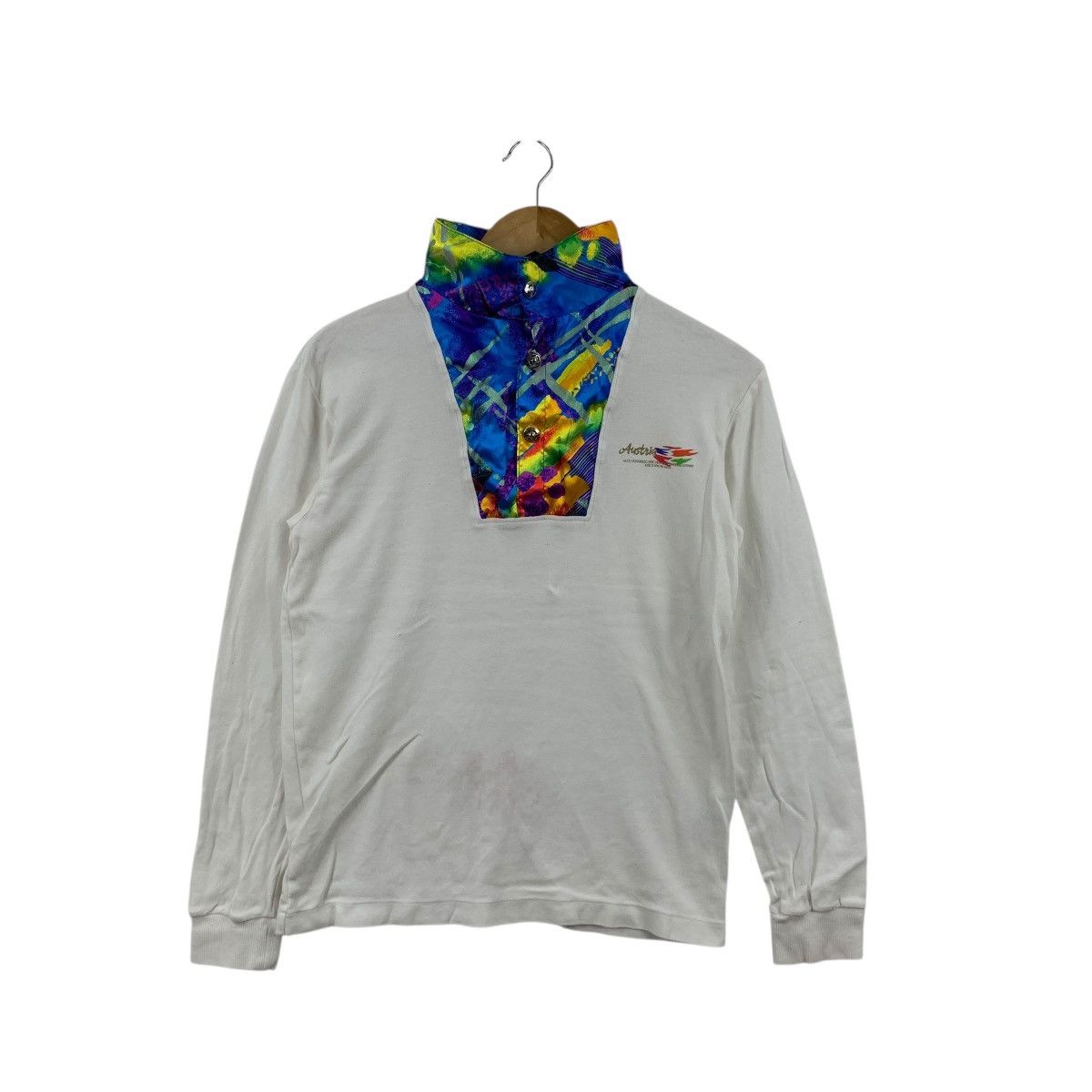 Asics Vintage ASICS SNOW ARIS Austria Team Half Zipper Tee Shirt Size S / US 4 / IT 40 - 3 Thumbnail