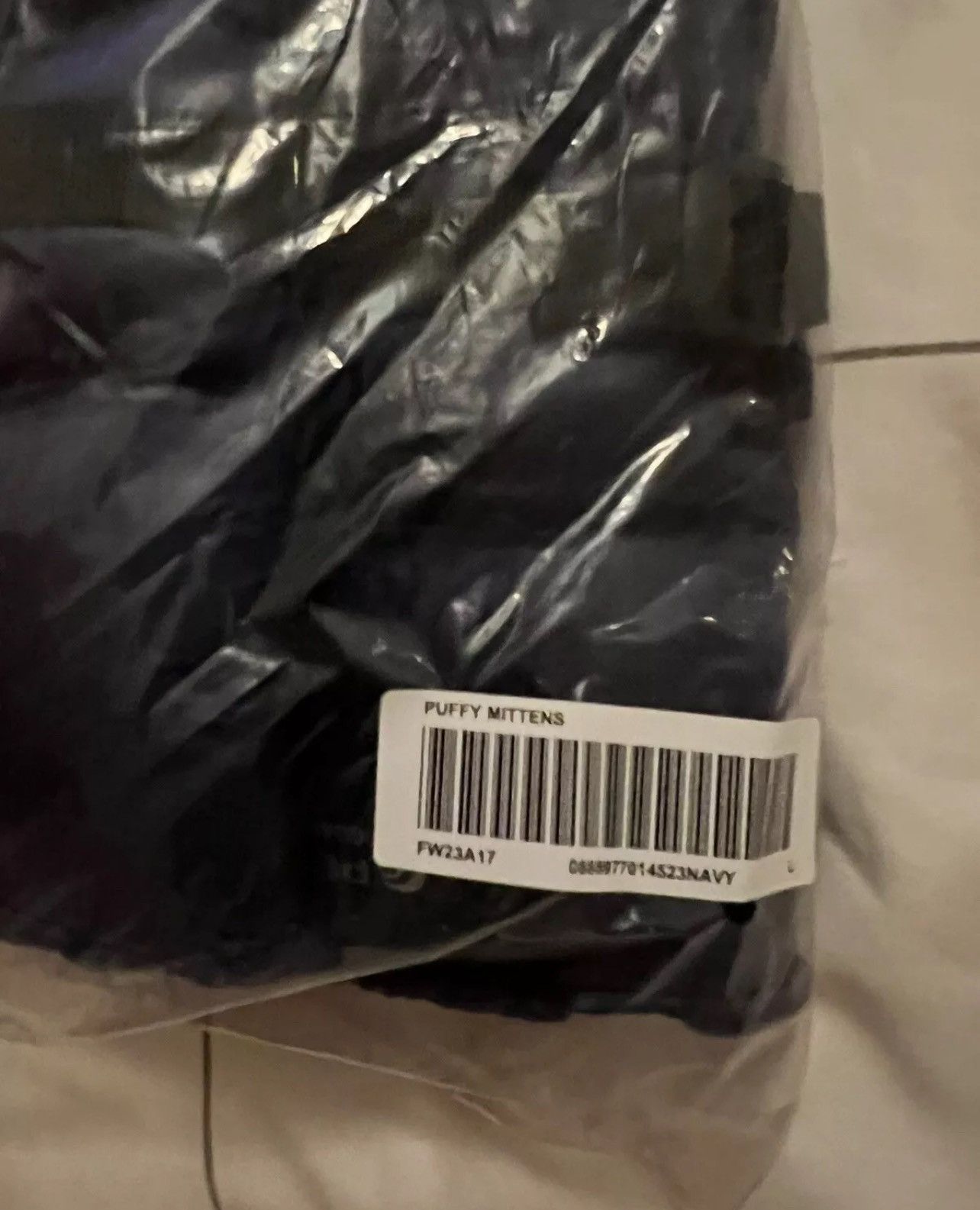 Supreme Supreme Featherweight Down Mittens FW23 Navy Size Large Size ONE SIZE - 4 Thumbnail
