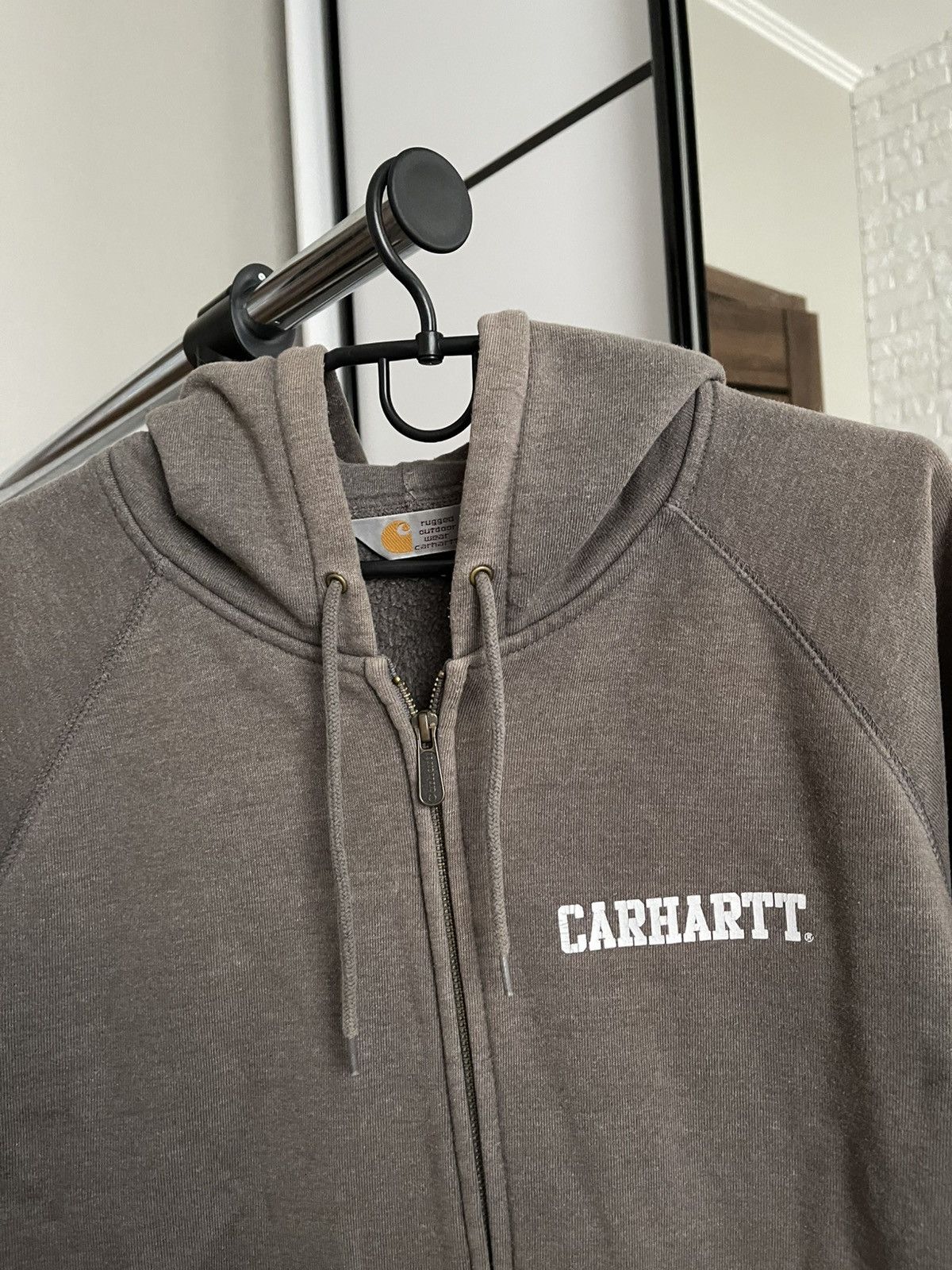 Carhartt Carhartt Faculty Hooded Zip Jacket Vintage Faded Size US L / EU 52-54 / 3 - 6 Thumbnail