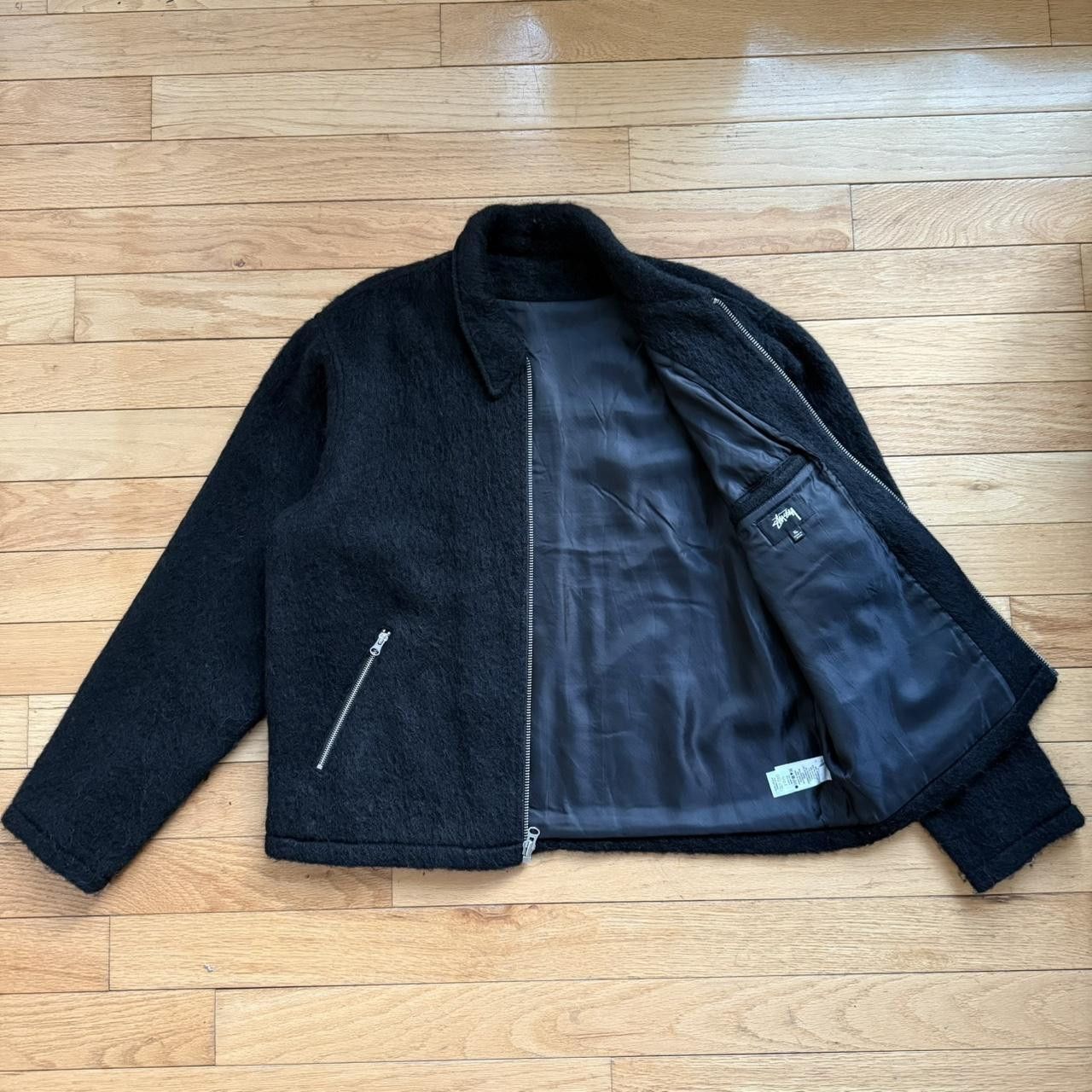 Stussy Stüssy Men's Black and Grey Jacket Size US XL / EU 56 / 4 - 3 Thumbnail