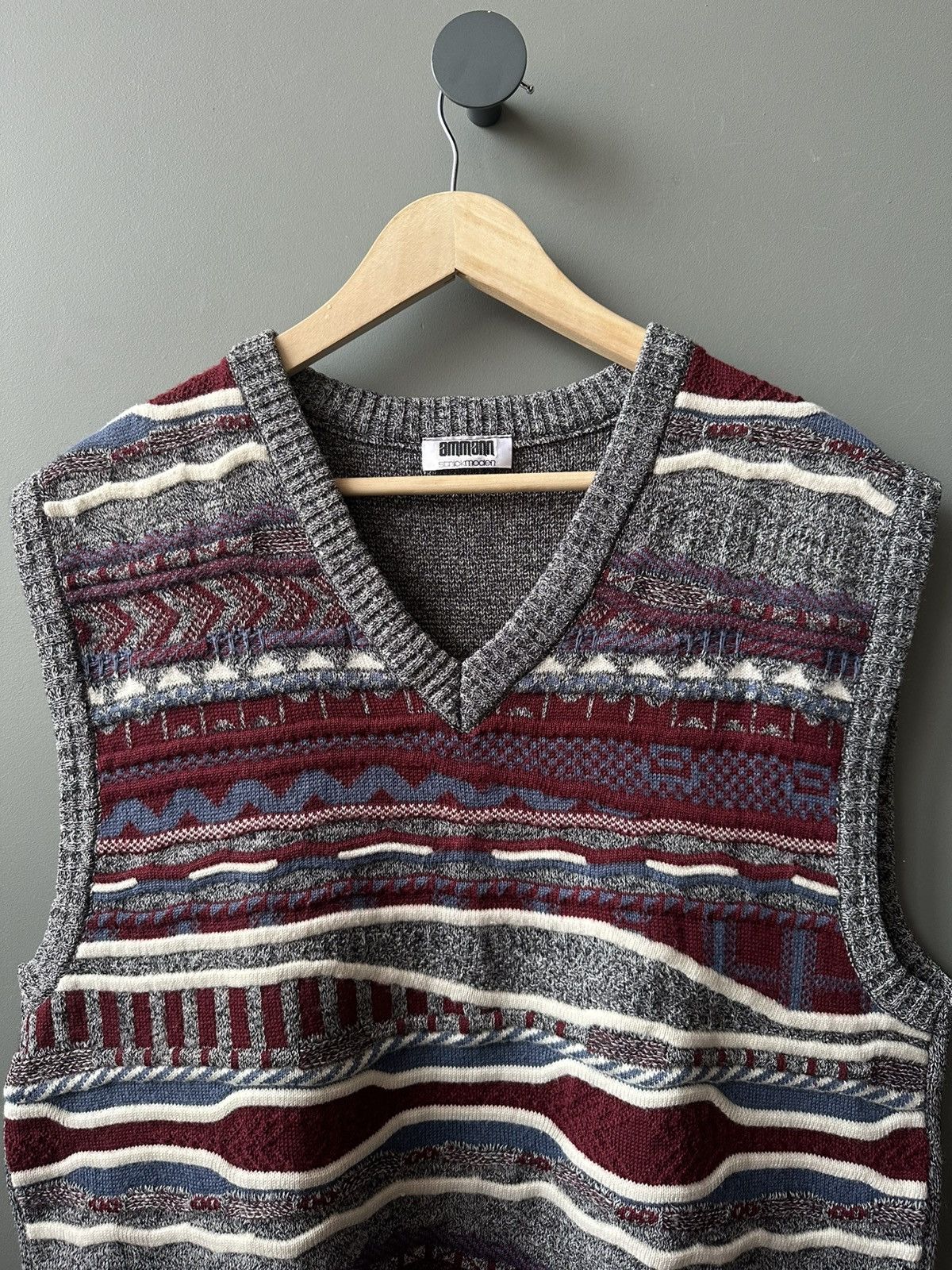 Other Ammann Wool Acryl Sweater Vest Analog Coogi Size US M / EU 48-50 / 2 - 2 Thumbnail
