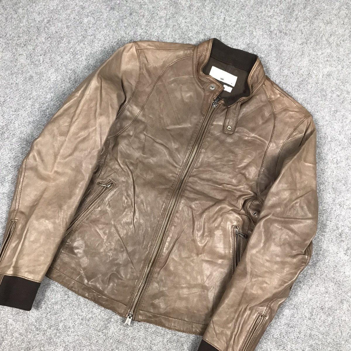 HARE HARE JAPAN LEATHER ZIPPER JACKET Size M / US 6-8 / IT 42-44 - 4 Thumbnail