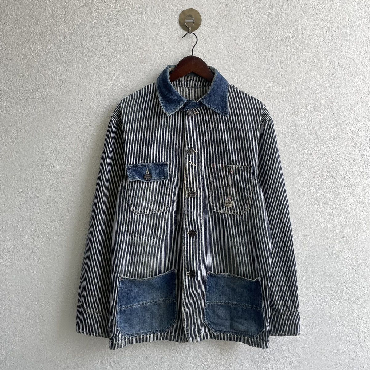 Cushman Vintage Cushman Union Made Hickory Chore Jacket Size US L / EU 52-54 / 3 - 1 Thumbnail
