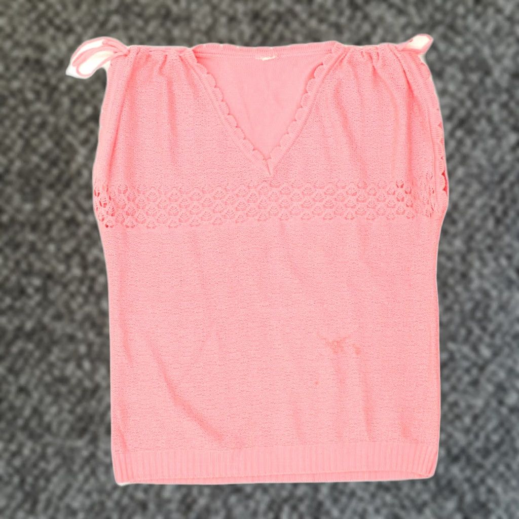Pinko VINTAGE Womens Blouse Top Large Pink Size L / US 10 / IT 46 - 1 Thumbnail