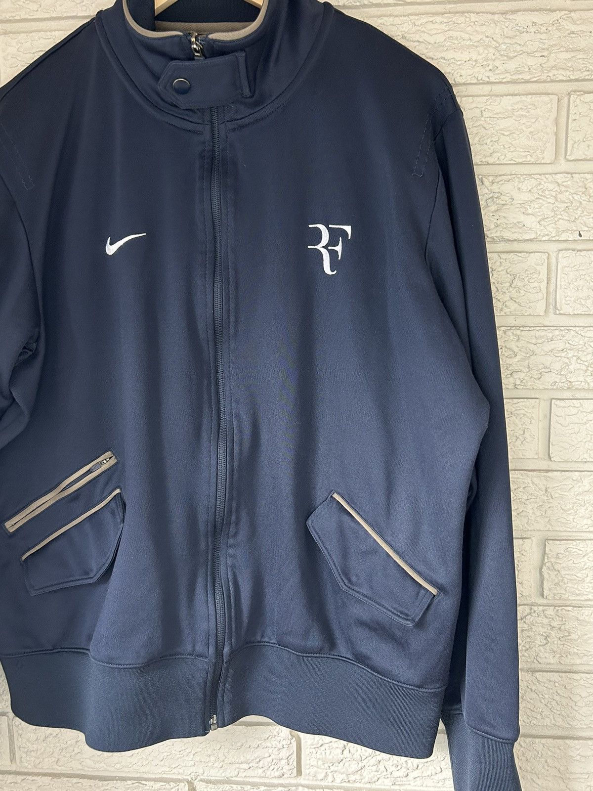 Nike Nike Roger Federer U.S Open 2010 Tennis Track Jacket Size US XL / EU 56 / 4 - 5 Thumbnail