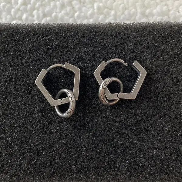 Jewelry × Other 925 Silver Plated Ring Dangle Drop Earrings for Men Women Size ONE SIZE - 2 Thumbnail