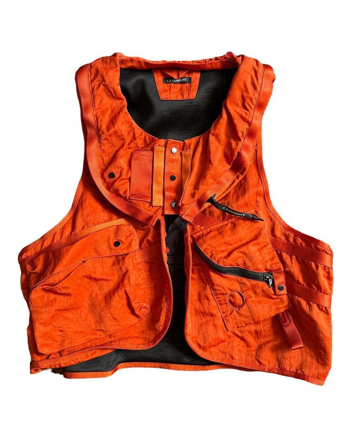 Image of C P Company Nylon B. Tactical Vest in Orange, Men's (Size 2XL)