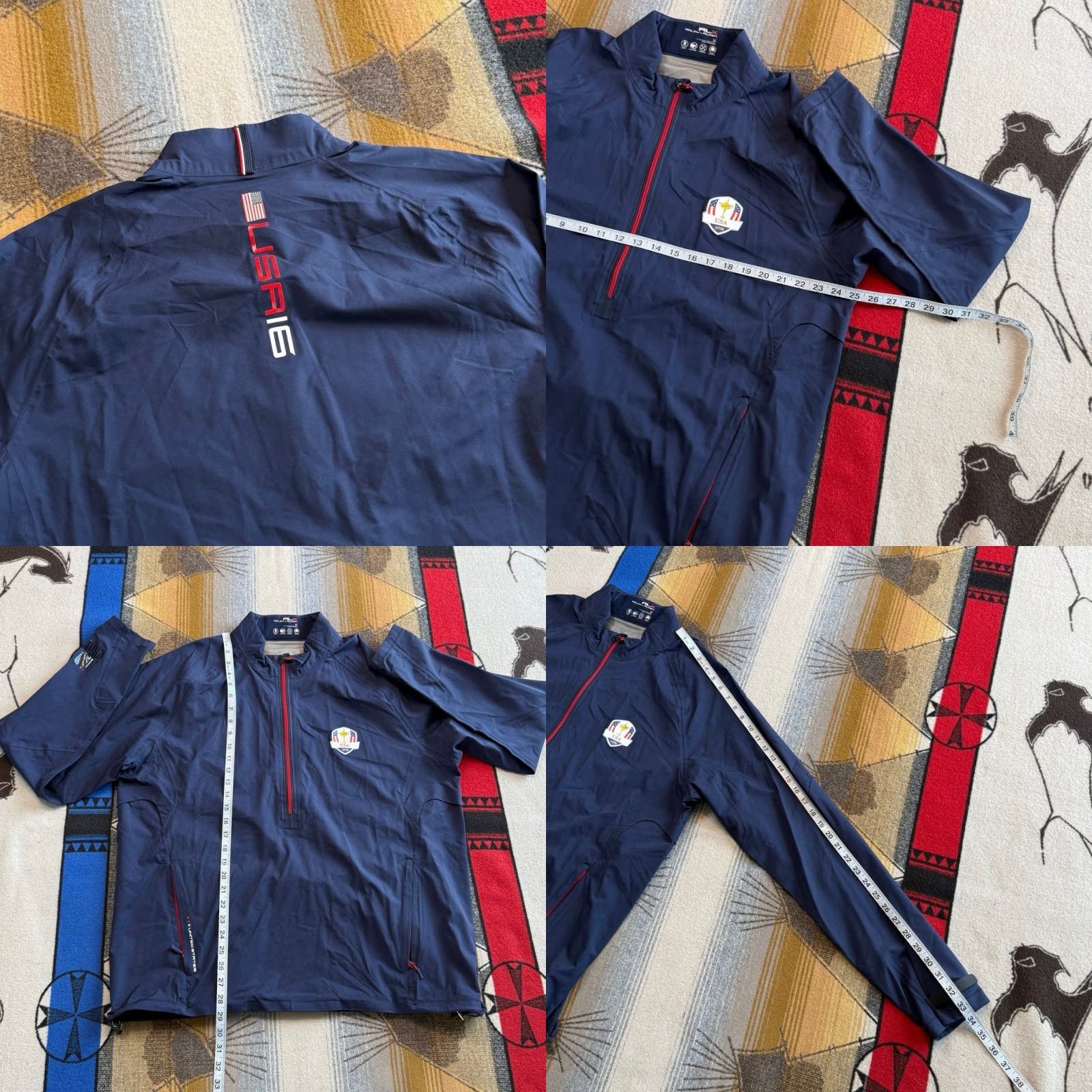 RLX Ralph Lauren Ralph Lauren RLX Ryder Cup 2016 USA Windbreaker Jacket XL Men Zip Nylon Blue Golf Sports Regular Size US XL / EU 56 / 4 - 8 Thumbnail