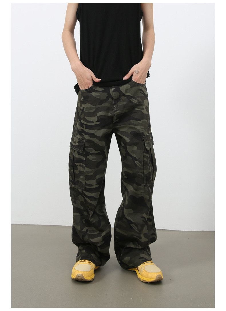 Japanese Brand × Jean American street pocket camouflage cargo jeans Size US 32 / EU 48 - 4 Thumbnail