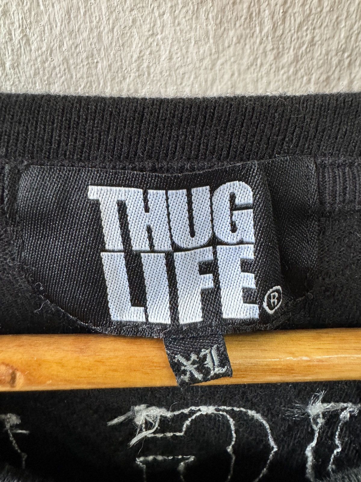 Japanese Brand × Vintage Vintage Y2K Thug Life hiphop rapskate heavyweight Longsleeve Size US XL / EU 56 / 4 - 4 Thumbnail