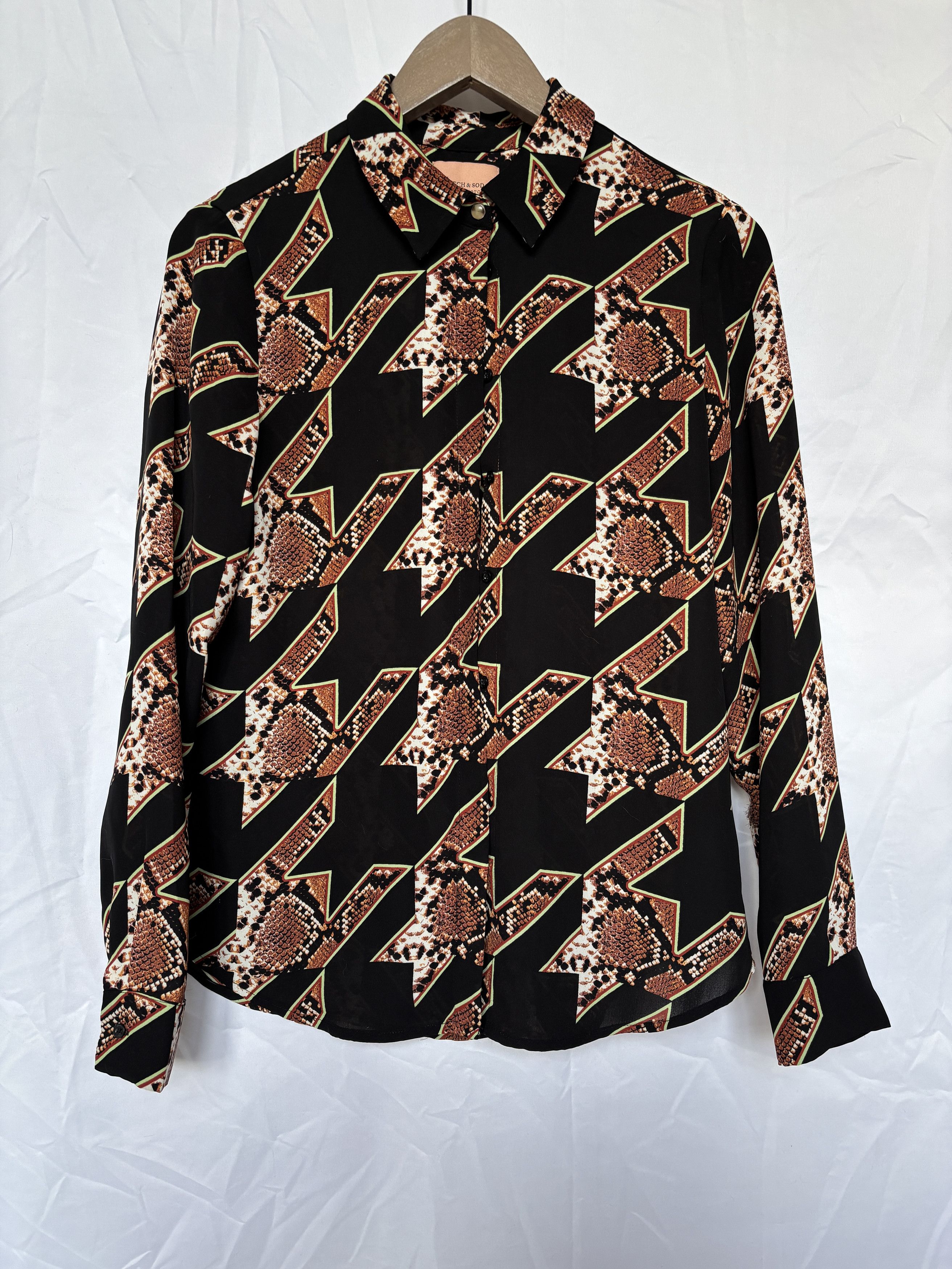 Maison Scotch × Scotch & Soda Scotch & Soda Maison Scotch Printed Button-Up Shirt Size S / US 4 / IT 40 - 1 Thumbnail
