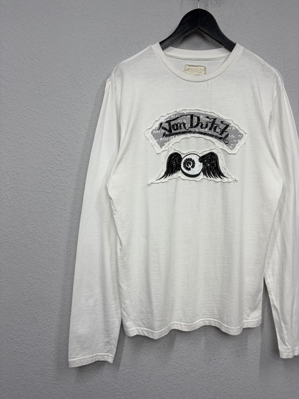 Von Dutch Vintage y2k Von Dutch White Longs-levee Embossed Logo Tee Size US XL / EU 56 / 4 - 11 Thumbnail