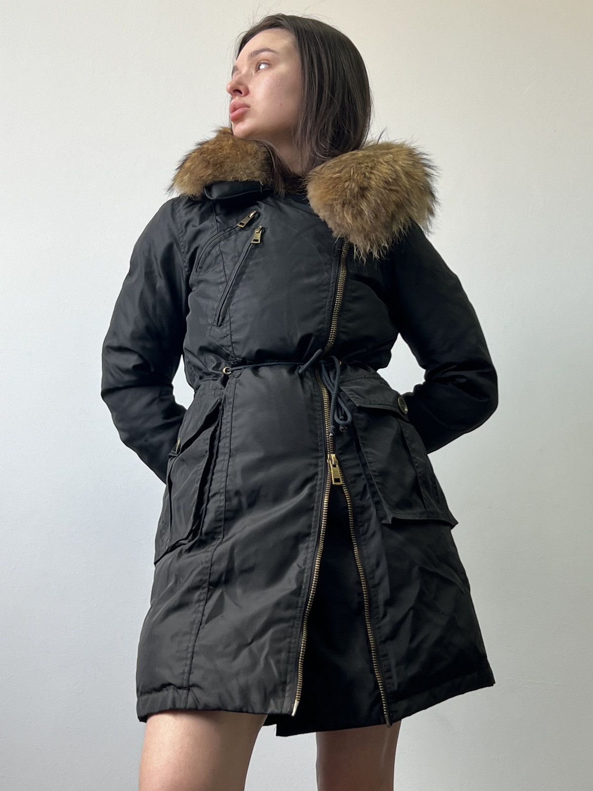 Burberry × Vintage Burberry Brit Women’s down jacket fur Size S / US 4 / IT 40 - 1 Thumbnail