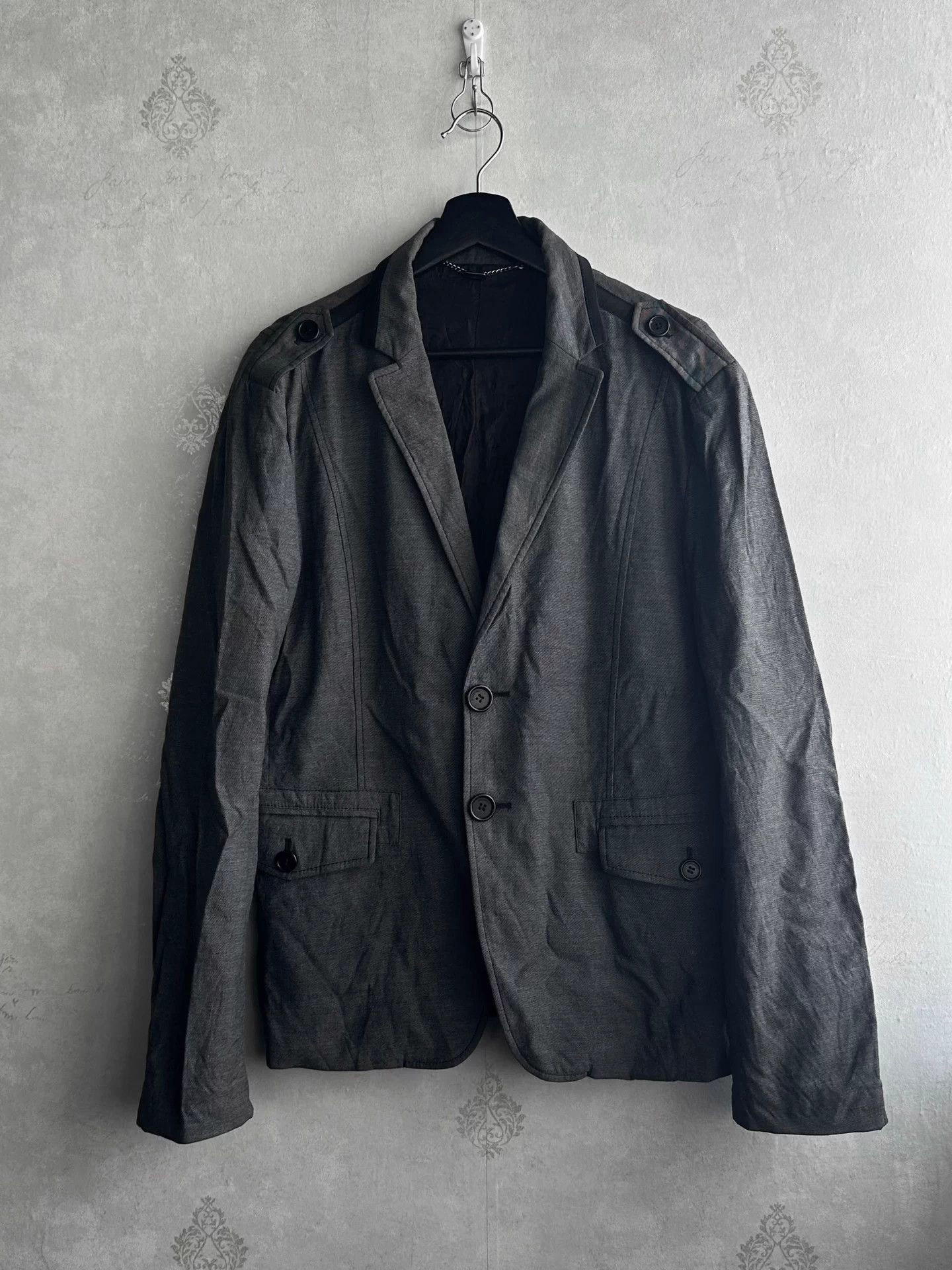 Dirk Bikkembergs Dirk Bikkembergs button-down blazer in natural color Size 48R - 1 Thumbnail