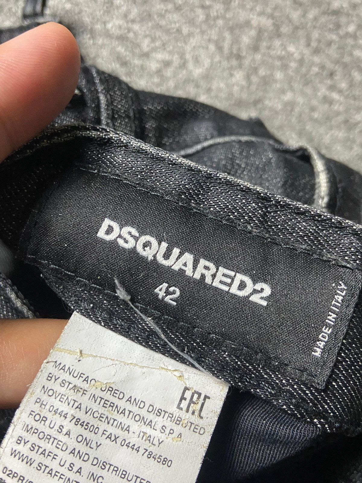 Dsquared2 DSQUARED2 Distressed Denim Ripped Jeans (141) Size US 31 - 4 Thumbnail