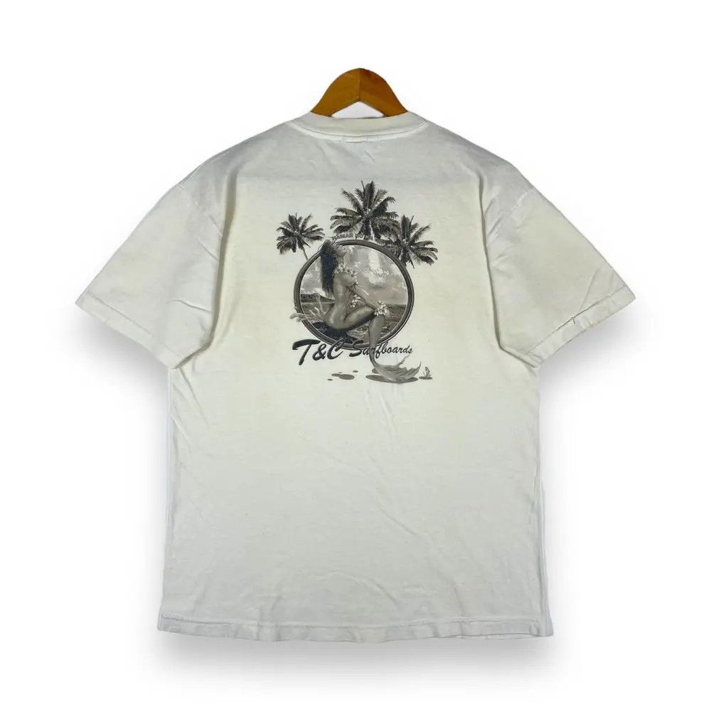 Vintage Vintage 90's T&C SURFBOARDS Hawaiian Mermaid Graphic Tee Size US M / EU 48-50 / 2 - 1 Thumbnail