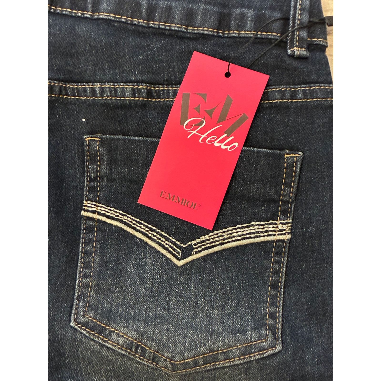 The Unbranded Brand EMMIOL Stretchy Denim Pants Blue Large Size 32" / US 10 / IT 46 - 7 Thumbnail