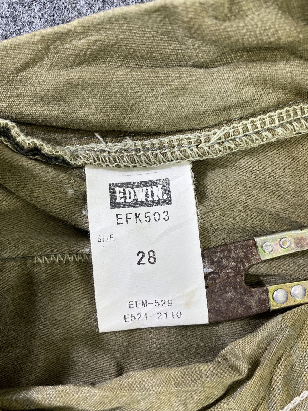 Edwin × Japanese Brand × Jean Edwin 503 Multipocket Tactical Denim - J954 Size US 30 / EU 46 - 7 Thumbnail